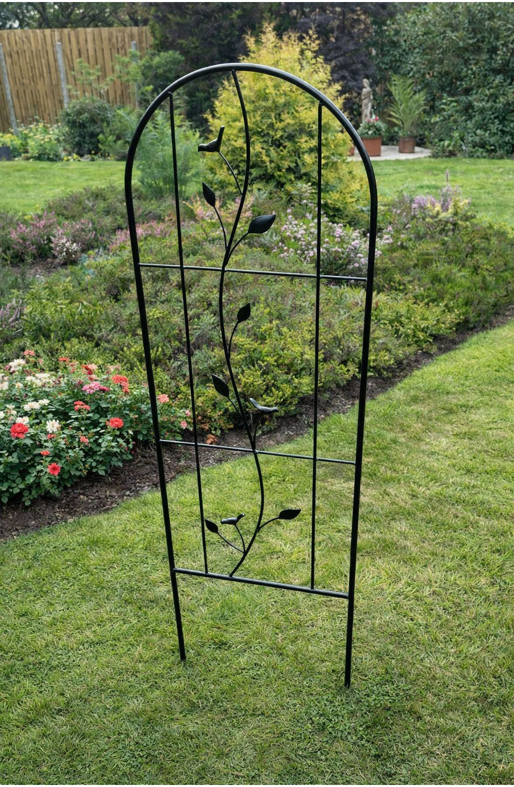 Outdoor Garden Trellis for Climbing Plants - Decorative Metal Plant Support