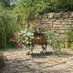 Metal Raised Planter on Legs - Outdoor Garden Container with Coco Liner