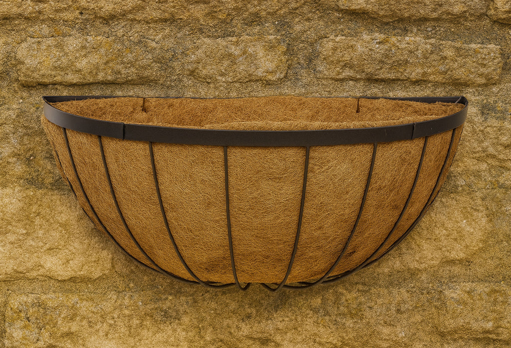 Matching Garden Wall Trough Window Boxes - Hanging Baskets & Raised Metal Patio Planters