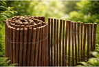 Flexible Willow Garden Edging 100cm x 30cm - Rustic Natural Garden Border for Flower Beds and Lawn Edges
