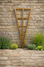 Garden Wooden Fan Trellis Panels 2 Pack – Decorative Lattice Plant Support for Walls & Fences