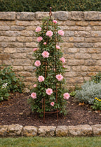 Garden Obelisk for Climbing Plants & Roses - Rustic Solid Steel Plant Support