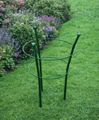 Plant Support Flower Ring – Green Steel Support for Peonies and Flowers