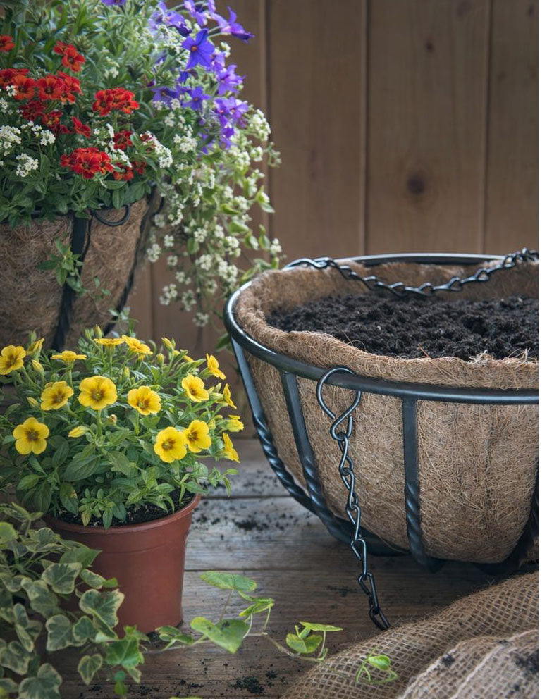 Coco Coir Planter Liners Premium Garden Liners for Hanging Baskets & Window Boxes