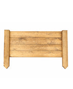 Premium Wooden Garden Edging - Timber Lawn & Flower Bed Border