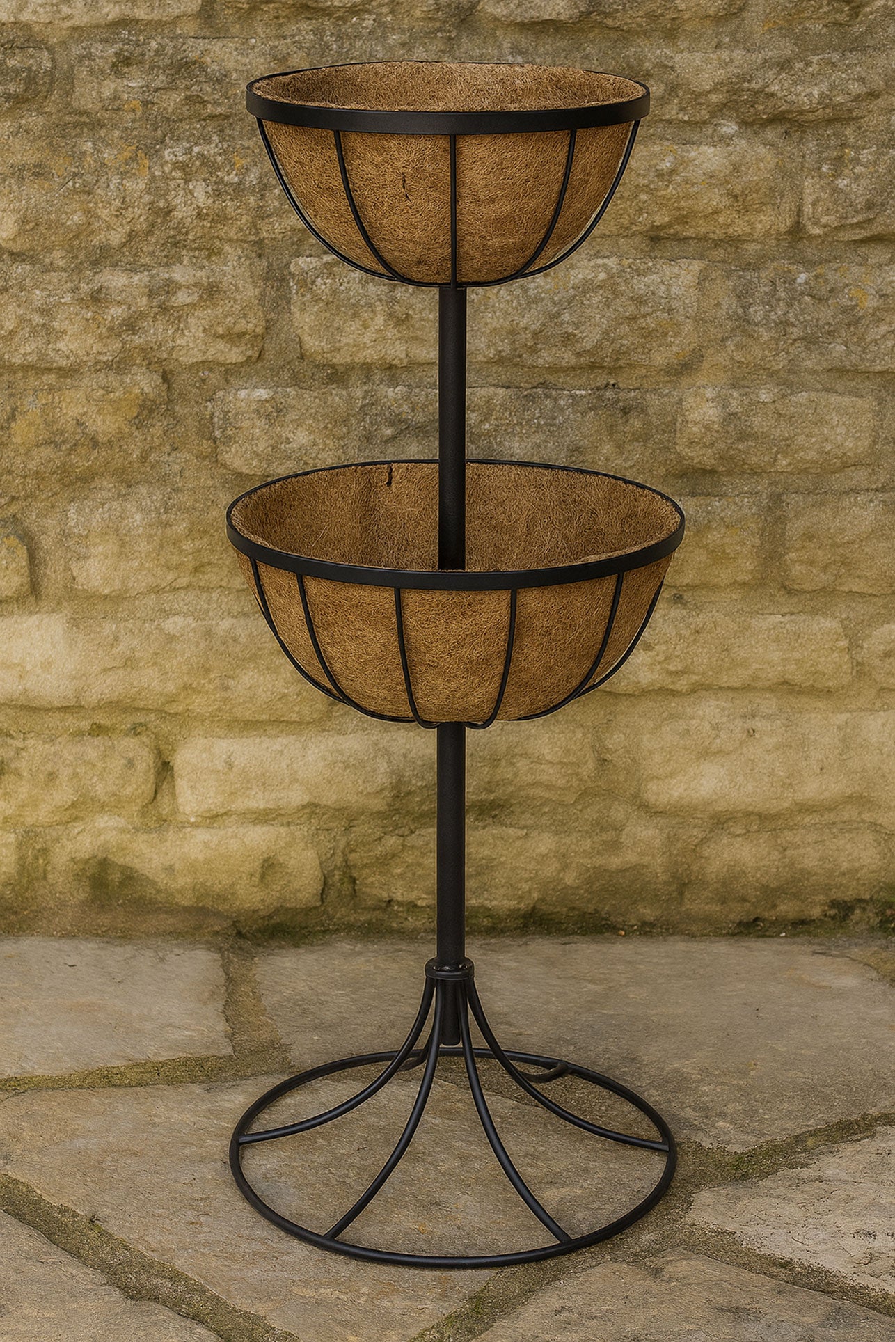 Matching Garden Wall Trough Window Boxes - Hanging Baskets & Raised Metal Patio Planters