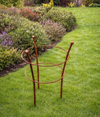 Perennial Plant Support - Rust Steel Peony Support for Gardens