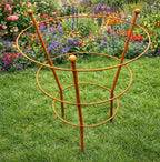 Perennial Plant Support - Rust Steel Peony Support for Gardens