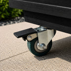 Heavy Duty Plant Pot Mover with Wheels Wooden Plant Caddy with 4 Swivel Castors