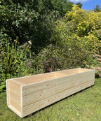 Premium Wooden Planter – Heavy-Duty Untreated Timber