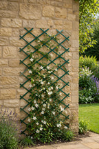 Expandable Plastic Trellis for Climbing Plants Adjustable Garden Support Frame Green Durable  for Vegetables and Flowers