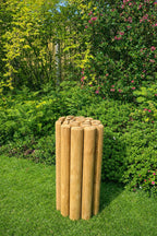 Heavy-Duty 70mm Half-Round Timber Log Roll – Flexible Garden Border & Lawn Edging
