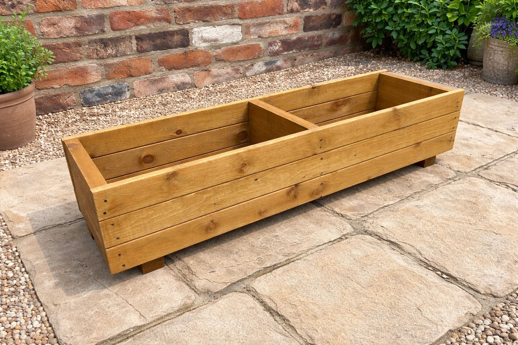 Large Wooden Garden Planter Box -  Heavy Duty Timber Fully Assembled Vegetable Patio Flower Bed