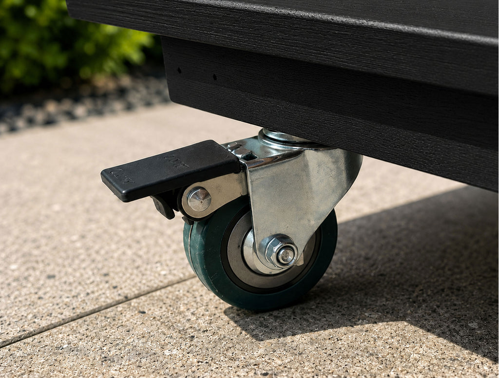 Heavy Duty Plant Pot Mover with Wheels Wooden Plant Caddy with 4 Swivel Castors
