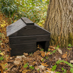 Wooden Hedgehog House with Slate Roof - Shelter for Hibernation