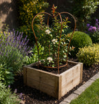 Heavy Duty Metal Plant Support 60cm – Rustic Garden Plant Support for Climbing Plants and Pots