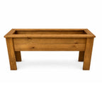 Wooden Raised Herb Planter Boxes - Outdoor Rectangular Garden Planter for Flowers and Vegetables Fully Assembled