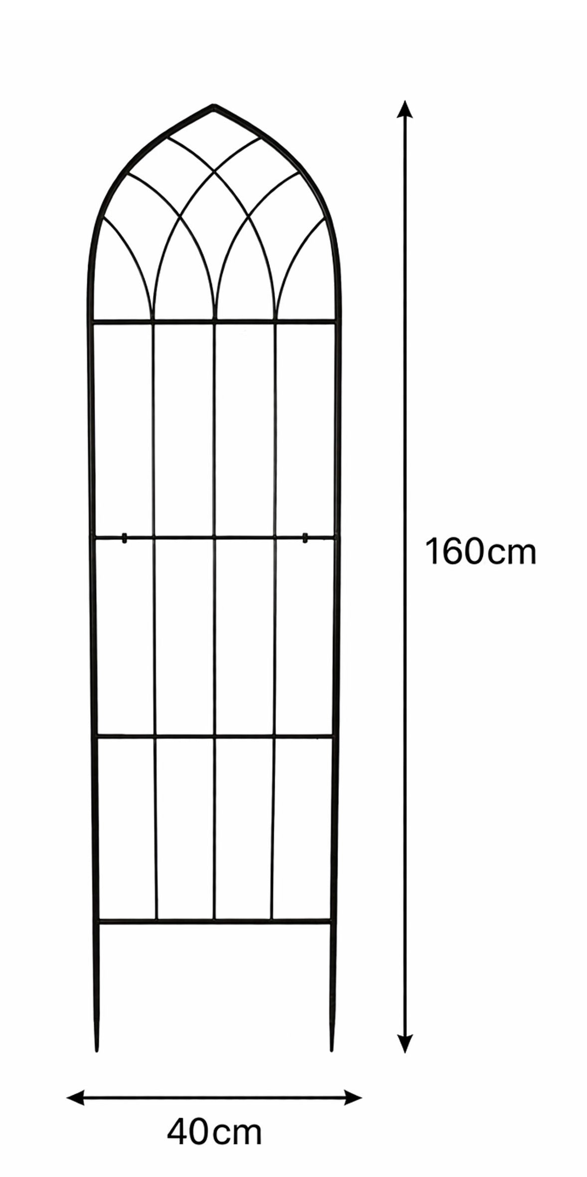 Arched Garden Trellis Metal Plant Support Frame for Climbing Plants and Flowers