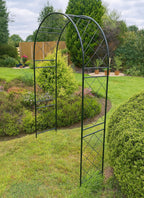 Sturdy Outdoor Garden Arch - Lattice Steel Trellis for Vertical Growing