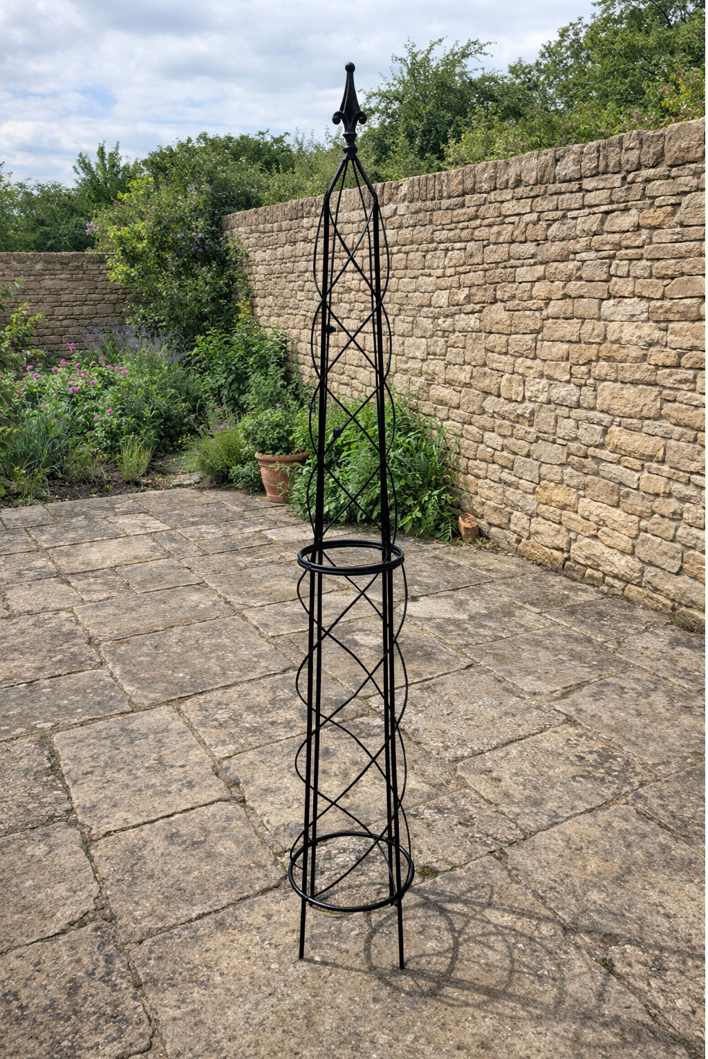 Garden Obelisk Trellis Plant Support - Metal Climbing Frame for Roses & Climbing Plants 200cm, 160cm & 120cm Sizes
