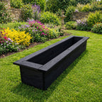 Wooden Outdoor Planter Box 126cm - Fully Assembled Garden Trough Rectangular Planter