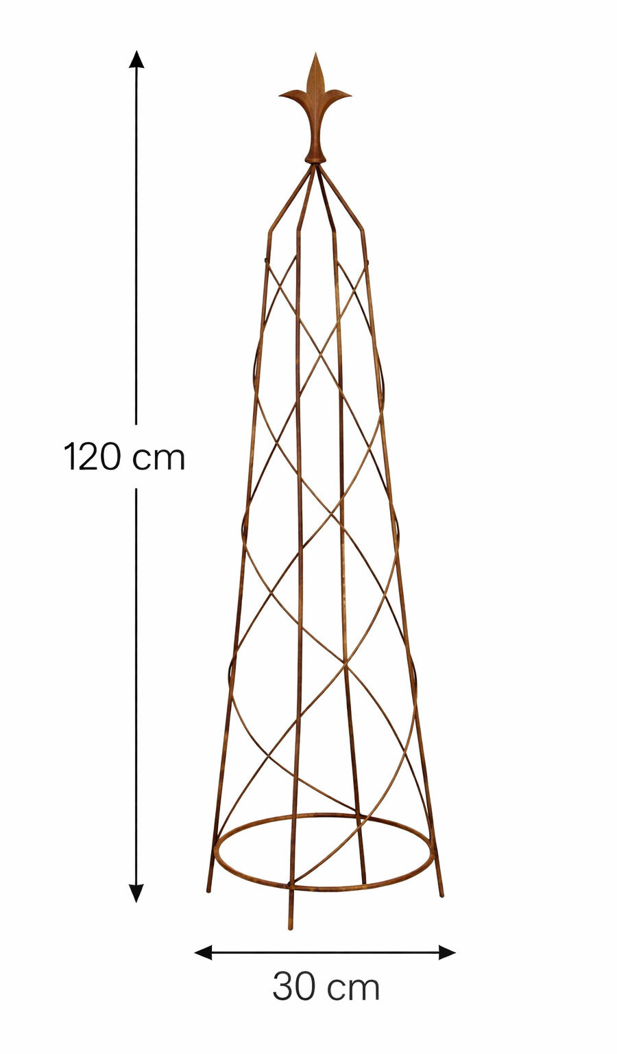 Handcrafted Steel Climbing Plant Support Obelisks - Available in 3 Sizes
