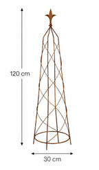 Handcrafted Steel Climbing Plant Support Obelisks - Available in 3 Sizes