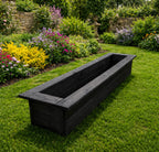 Wooden Outdoor Planter Box 126cm - Fully Assembled Garden Trough Rectangular Planter