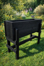 Elevated Wooden Planter Box Stand Large Raised Garden Bed for Growing Vegetables Herbs Flowers Outdoor Planter