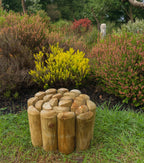 Heavy-Duty 70mm Half-Round Timber Log Roll – Flexible Garden Border & Lawn Edging