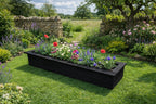 Wooden Outdoor Planter Box 126cm - Fully Assembled Garden Trough Rectangular Planter