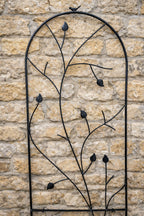 Decorative Metal Garden Trellis for Climbing Plants - Outdoor Wall Support