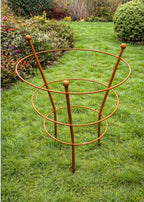 Perennial Plant Support - Rust Steel Peony Support for Gardens