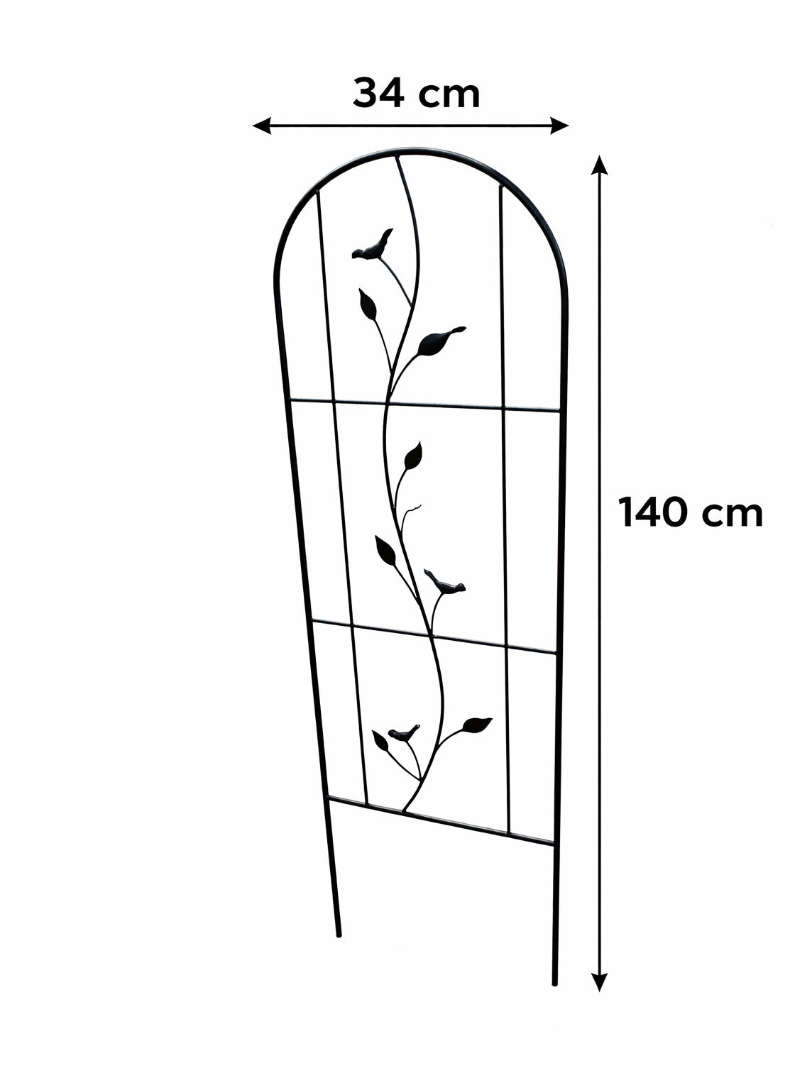 Outdoor Garden Trellis for Climbing Plants - Decorative Metal Plant Support