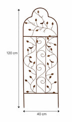 Garden Trellis Panel Vintage Rust Coating for Climbing Plants