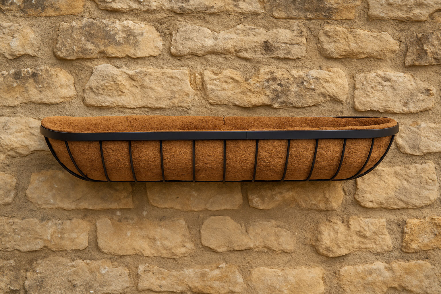 Matching Garden Wall Trough Window Boxes - Hanging Baskets & Raised Metal Patio Planters