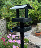 Deluxe 2-Tier Bird Tables Feeding Station Black