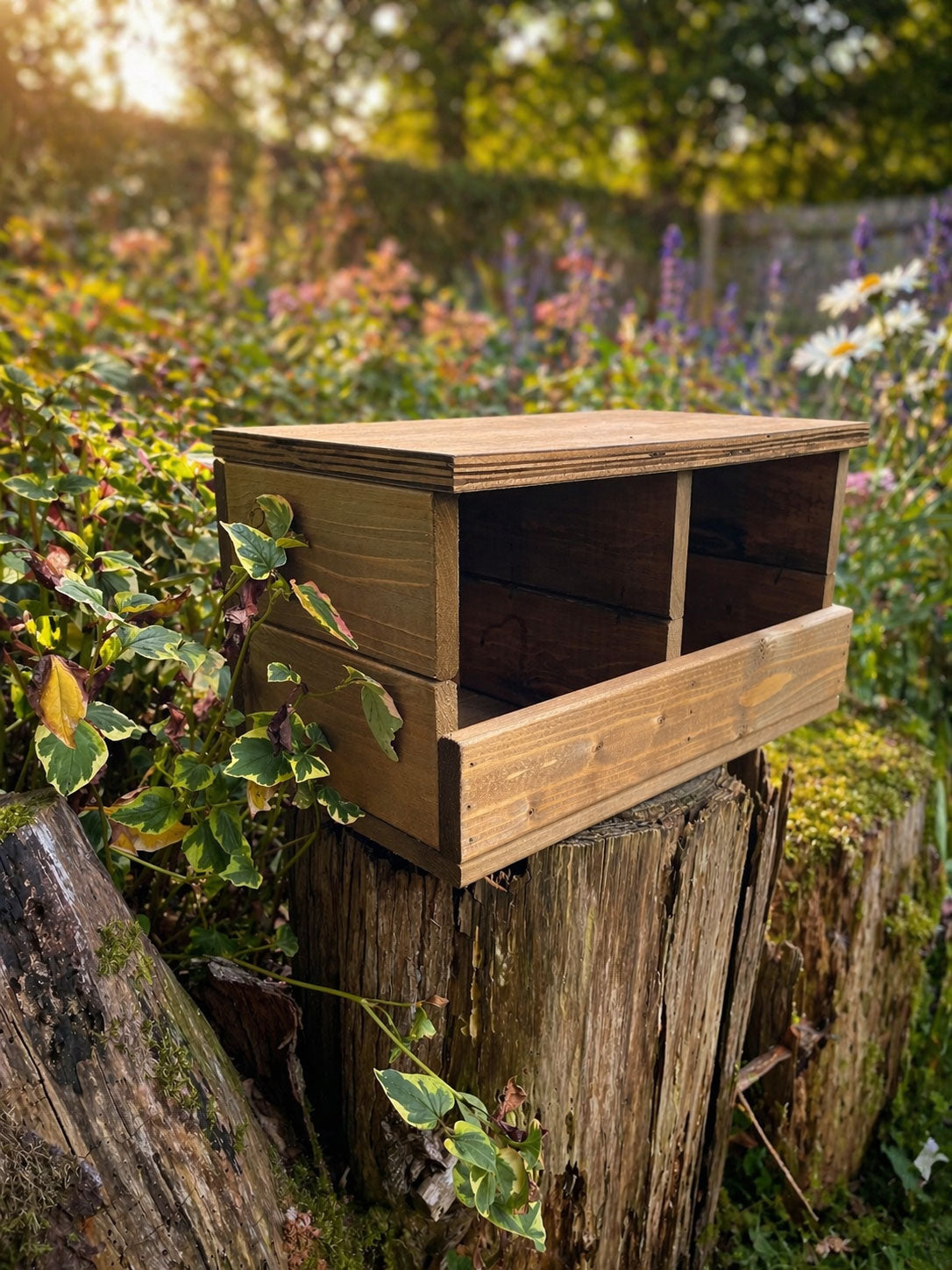 Heavy Duty Wooden Pigeon Nesting Box Large Outdoor Bird Box Garden Bird Shelter Open Front Nest Box