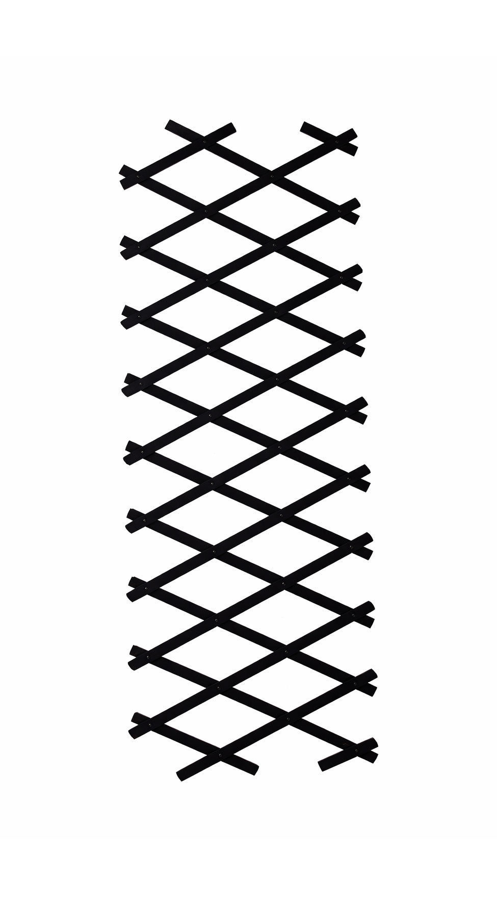 Black Expandable Garden Adjustable Trellis - Wooden Lattice for Climbing Plants & Vegetables
