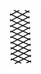 Black Expandable Garden Adjustable Trellis - Wooden Lattice for Climbing Plants & Vegetables