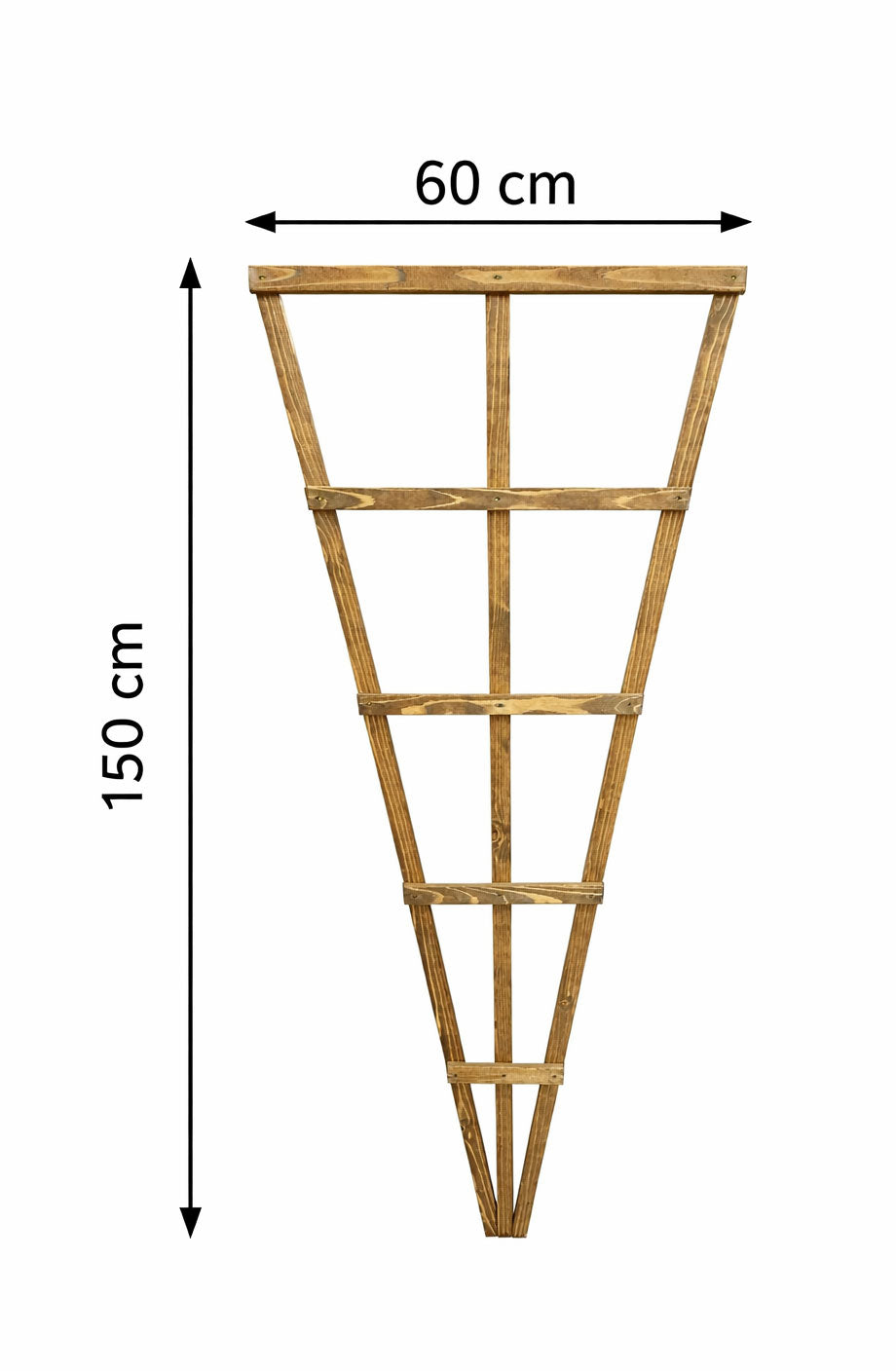 Outdoor Wooden Fan Trellis Garden Climbing Plants Frame Brown 2 Sizes