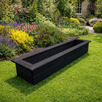 Wooden Outdoor Planter Box 126cm - Fully Assembled Garden Trough Rectangular Planter