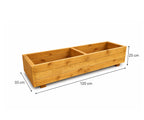 Large Wooden Garden Planter Box -  Heavy Duty Timber Fully Assembled Vegetable Patio Flower Bed