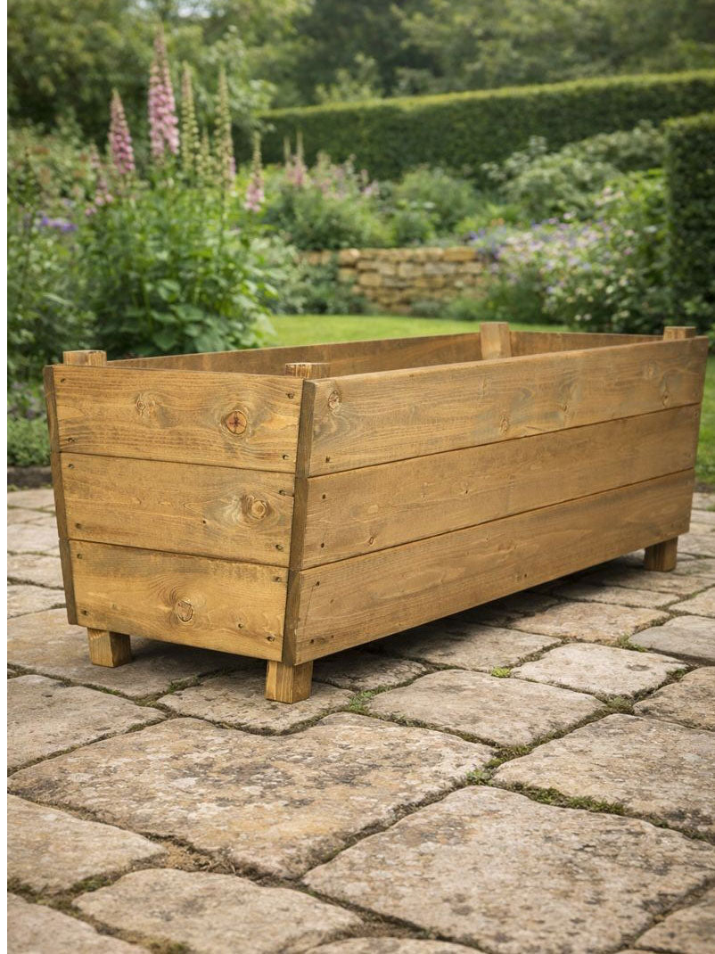 Extra Large Wooden Vegetable Planter Fully Assembled Garden Flower Planter