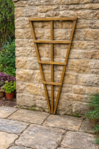 Outdoor Wooden Fan Trellis Garden Climbing Plants Frame Brown 2 Sizes